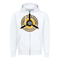 White peevy and secord Zipper Hoodie - lanVoArt