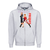 Heather Grey lindsay lohan freaky friday Zipper Hoodie - lanVoArt