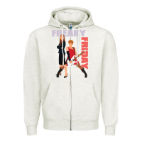Oatmeal Heather lindsay lohan freaky friday Zipper Hoodie - lanVoArt
