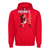 Red lindsay lohan freaky friday Zipper Hoodie - lanVoArt