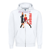 White lindsay lohan freaky friday Zipper Hoodie - lanVoArt