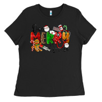 Black One Merry Nurse Ladies Tee - LillyAllenDesigns