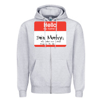Heather Grey hello my name is inigo montoya [princess bride] Zipper Hoodie - lanVoArt