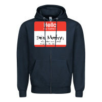 Navy hello my name is inigo montoya [princess bride] Zipper Hoodie - lanVoArt
