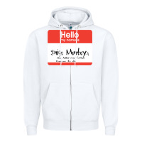 White hello my name is inigo montoya [princess bride] Zipper Hoodie - lanVoArt