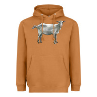 Meerkat saanen goat Heavyweight Hoodie - LillyAllenDesigns