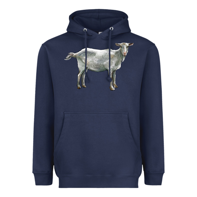 Saanen Goat Heavyweight Hoodie by LillyAllenDesigns | Teevron