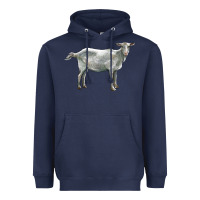 Navy saanen goat Heavyweight Hoodie - LillyAllenDesigns