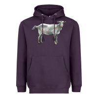 Plum saanen goat Heavyweight Hoodie - LillyAllenDesigns
