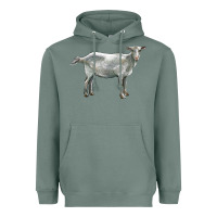 Sage saanen goat Heavyweight Hoodie - LillyAllenDesigns