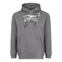 Storm saanen goat Heavyweight Hoodie - LillyAllenDesigns