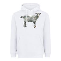 White saanen goat Heavyweight Hoodie - LillyAllenDesigns