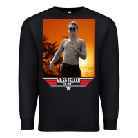 Black rooster topgun retro Premium Sweatshirt - lanVoArt