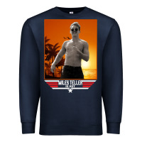 Navy rooster topgun retro Premium Sweatshirt - lanVoArt