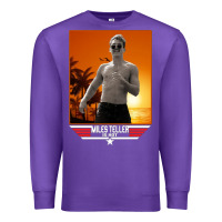 Purple rooster topgun retro Premium Sweatshirt - lanVoArt