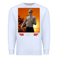 White rooster topgun retro Premium Sweatshirt - lanVoArt