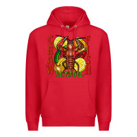 Red crawfish season Premium Hoodie - FaDigitalArtStudio
