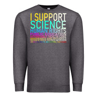 Charcoal Heather Hot Trend I Support Science Human Rights Public Education Premium Sweatshirt - lanVoArt