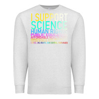 Oatmeal Heather Hot Trend I Support Science Human Rights Public Education Premium Sweatshirt - lanVoArt