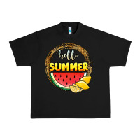 Black hello summer watermelon Urban Heavy Tee - JahusDesignShop