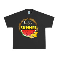 Pigment Black hello summer watermelon Urban Heavy Tee - JahusDesignShop