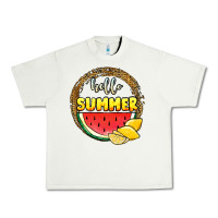 Pistachio hello summer watermelon Urban Heavy Tee - JahusDesignShop