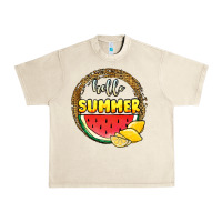 Sandshell hello summer watermelon Urban Heavy Tee - JahusDesignShop
