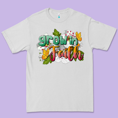 Grow In Faith Premium Tee Designed By Lillyallendesigns