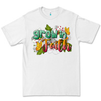 White Grow In Faith Premium Tee - LillyAllenDesigns