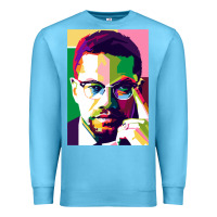 Ocean Blue malcolm x Premium Sweatshirt - lanVoArt