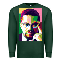 Sports Green malcolm x Premium Sweatshirt - lanVoArt