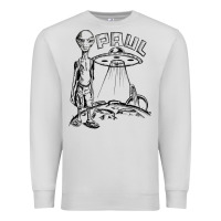 Dove Grey the alien paul Premium Sweatshirt - lanVoArt