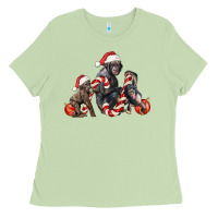 Matcha christmas chimpanzee and gorilla Ladies Tee - LillyAllenDesigns