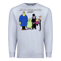 Heather Grey 60s milton the monster show characters and logotype Premium Sweatshirt - lanVoArt