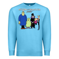 Ocean Blue 60s milton the monster show characters and logotype Premium Sweatshirt - lanVoArt
