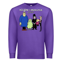 Purple 60s milton the monster show characters and logotype Premium Sweatshirt - lanVoArt