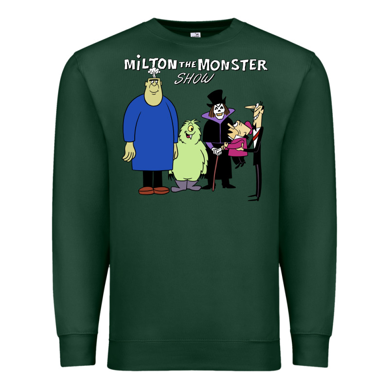 60s Milton The Monster Show Characters And Logotype Premium Sweatshirt by lanVoArt | Teevron