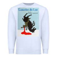 White lancelot du lac   robert bresson film Premium Sweatshirt - lanVoArt