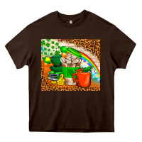 Chocolate Brown Coffee Cups St Patricks Day Tumbler Heavy Core Tee - BundleAndBundleShop
