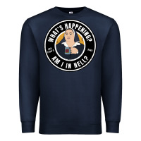 Navy derry girls sister michael quote Premium Sweatshirt - lanVoArt