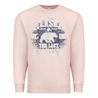 Pale Pink alaska the last frontier shirt   adventure alaskan home gift t shirt Premium Sweatshirt - lanVoArt