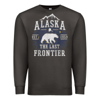 Smoke alaska the last frontier shirt   adventure alaskan home gift t shirt Premium Sweatshirt - lanVoArt