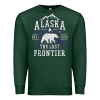Sports Green alaska the last frontier shirt   adventure alaskan home gift t shirt Premium Sweatshirt - lanVoArt