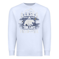 White alaska the last frontier shirt   adventure alaskan home gift t shirt Premium Sweatshirt - lanVoArt