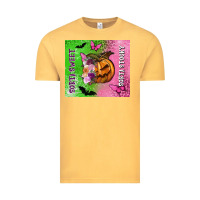 Vintage Mustard Sorta sweet sorta spooky Vintage Tee - NancyCooperArtShop