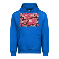 Cobalt pink camouflage background Urban Hoodie - BarkalooDesign