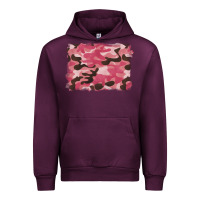Mauve Wine pink camouflage background Urban Hoodie - BarkalooDesign