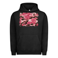 Pigment Black pink camouflage background Urban Hoodie - BarkalooDesign