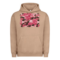Pigment Burro pink camouflage background Urban Hoodie - BarkalooDesign