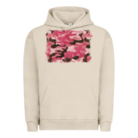 Pigment French Oak pink camouflage background Urban Hoodie - BarkalooDesign